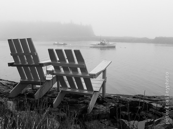 Two Adirondack Chairs