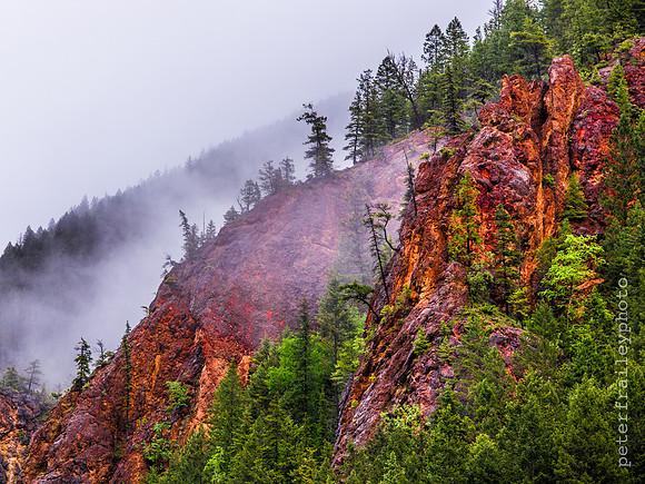 Mist on Red Streak Mountain